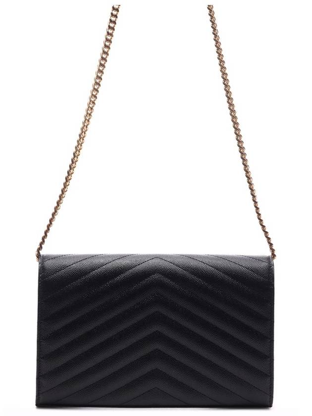 Monogram Matelasse Chain Shoulder Bag Black - SAINT LAURENT - BALAAN 5