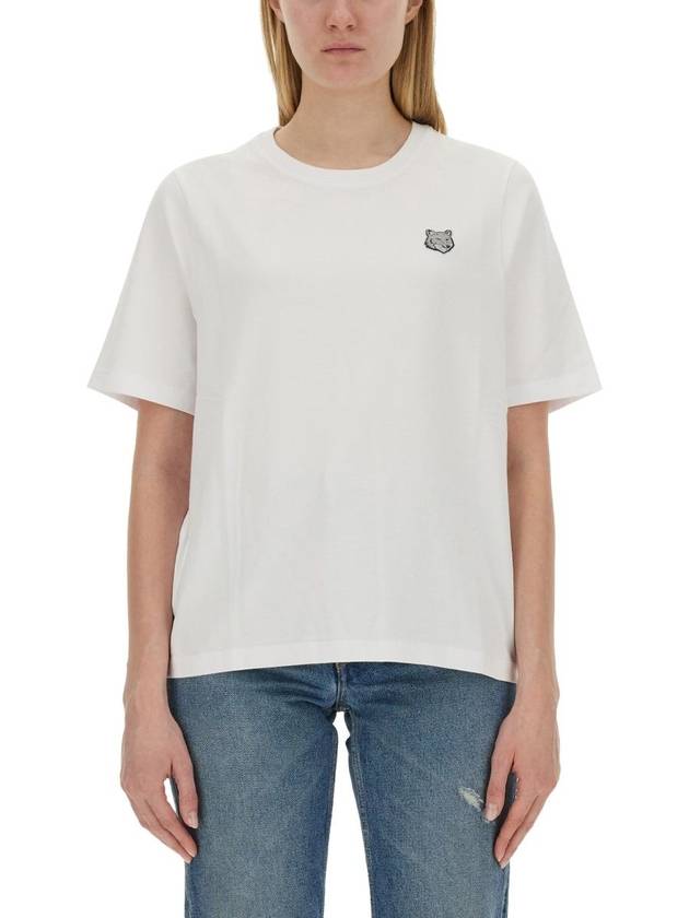 Bold Fox Head Patch Short Sleeve T-Shirt White - MAISON KITSUNE - BALAAN 5