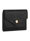 Monogram Empreinte Zoé Tri Fold Half Wallet Black - LOUIS VUITTON - BALAAN.