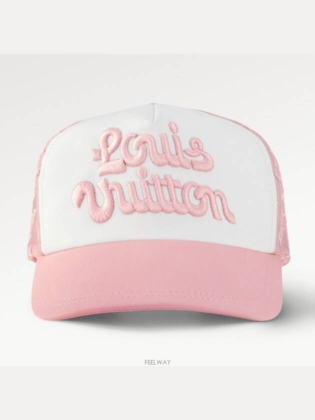 Mesh Signature Ball Cap Pink - LOUIS VUITTON - BALAAN 3