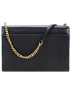 Women's Monogram Gabi Quilted Chain Shoulder Bag Black - SAINT LAURENT - BALAAN 4