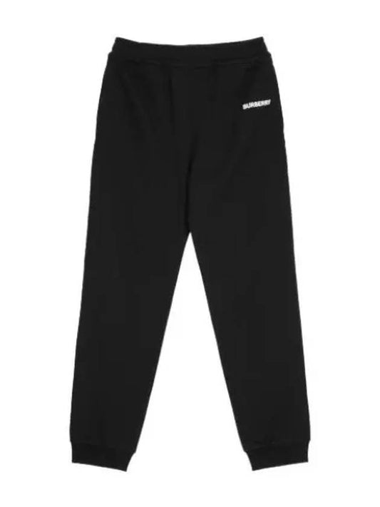 side logo jogger pants black - BURBERRY - BALAAN 1