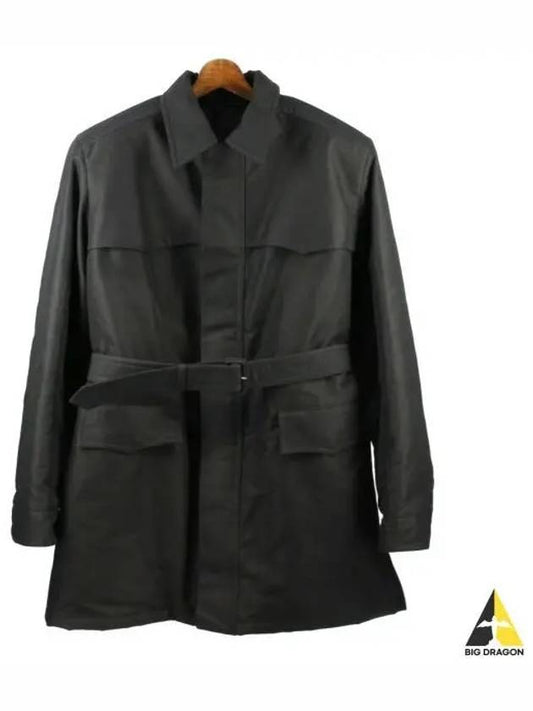 Technical Fabric Parka Black - PRADA - BALAAN 2