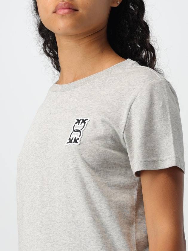 T-shirt in cotone con logo Love Birds Pinko - PINKO - BALAAN 3