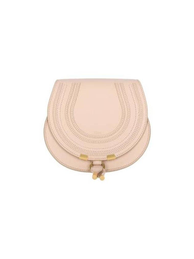 Marcie Saddle Small Grained Leather Cross Bag Pink - CHLOE - BALAAN 1