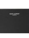 Smooth Leather Classic Logo Half Wallet Black - SAINT LAURENT - BALAAN 7