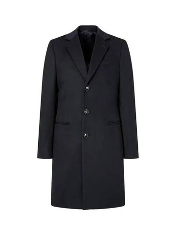 Men s Wool Cashmere Single Coat Black - GIORGIO ARMANI - BALAAN 1