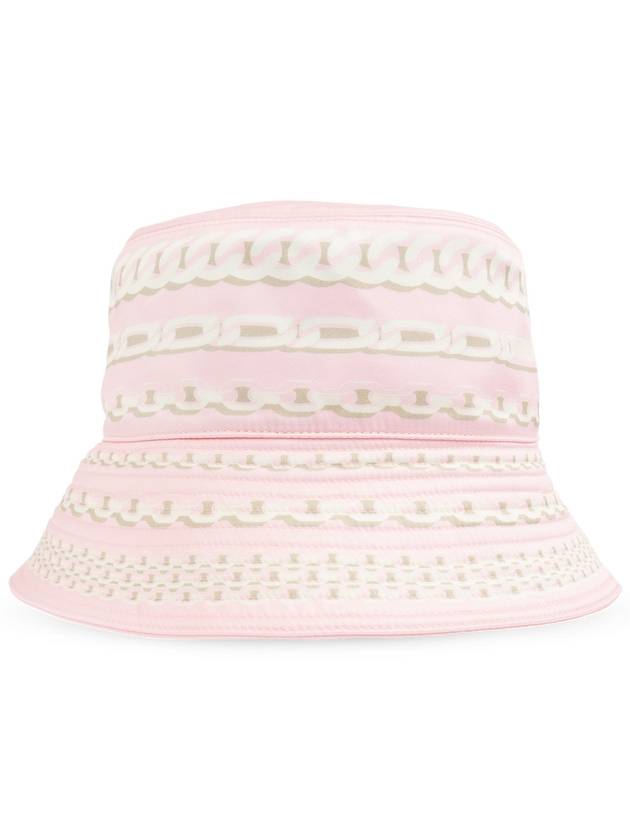 Versace Hat With Versace Treasure Print, Women's, Pink - VERSACE - BALAAN 1