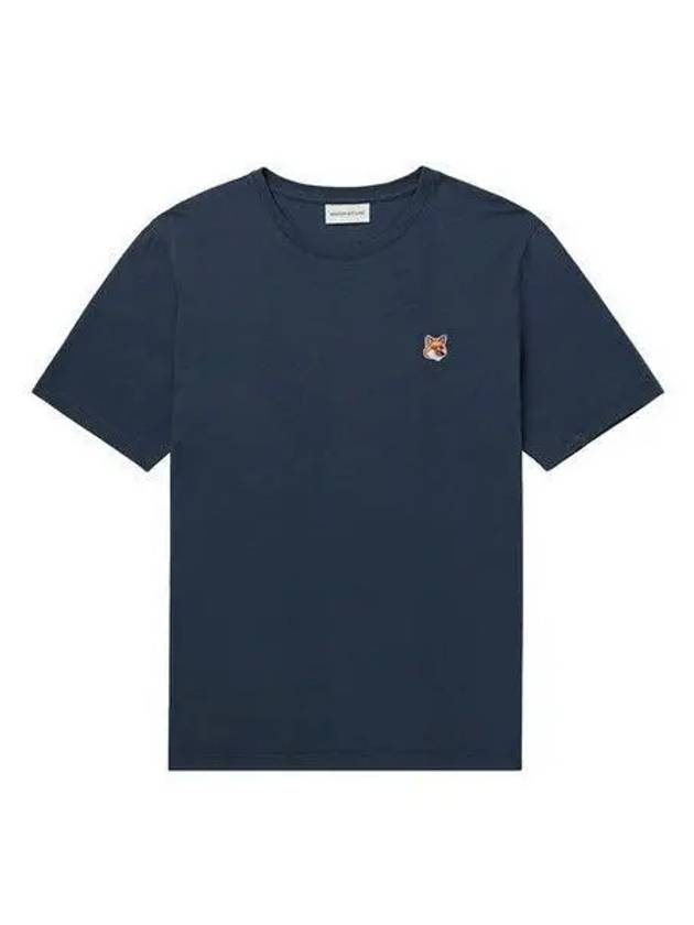 Fox Head Patch Classic Short Sleeve T-Shirt Ink Blue - MAISON KITSUNE - BALAAN 2