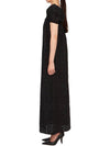 Women's Broadly Anglaise Long Dress Black - GANNI - BALAAN 4