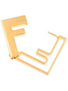 Forever Metal Earrings Gold - FENDI - BALAAN 3