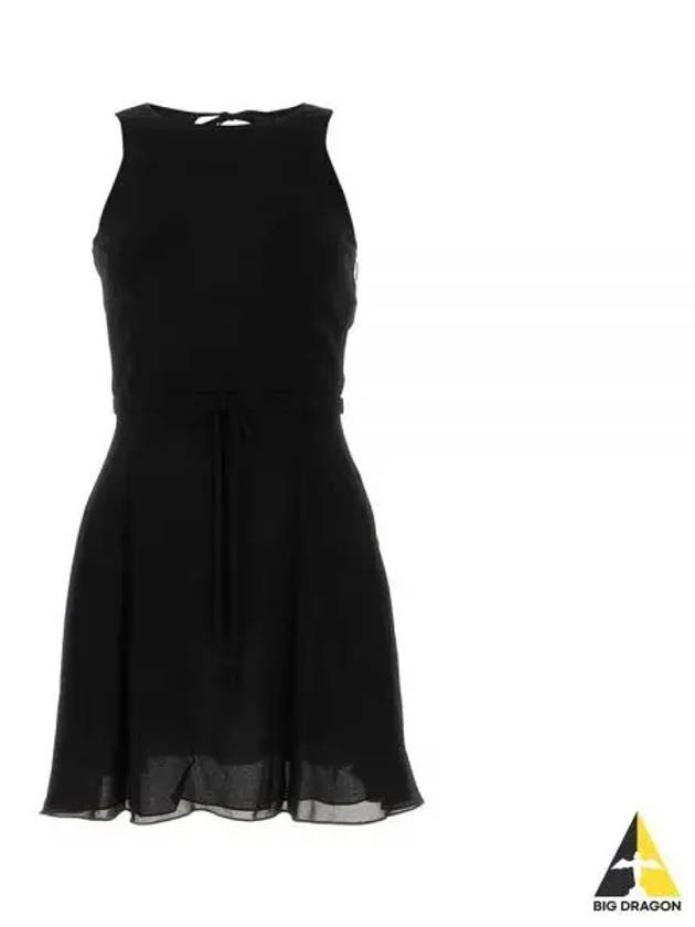 Women s back open sleeveless mini dress black 729754 Y103W - SAINT LAURENT - BALAAN 1