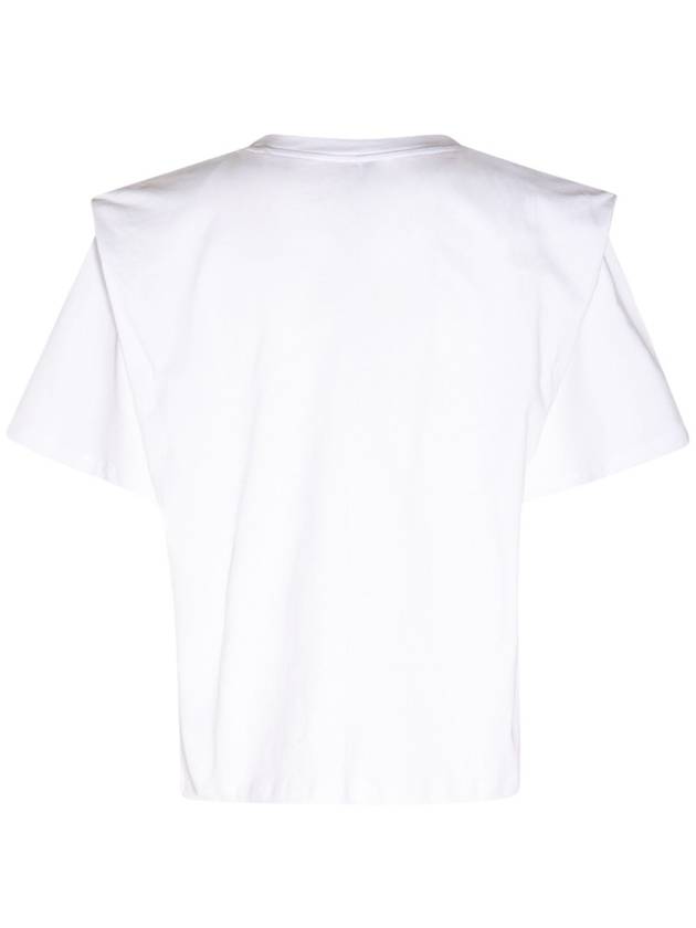 Women's Zelitos Cotton Short Sleeve T-Shirt White - ISABEL MARANT - BALAAN 3