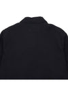 Nylon Double Weave Zipped Over Long Sleeve Shirt Black - CP COMPANY - BALAAN 10