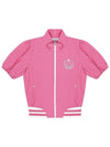 C23MJP007W Shirring Zip-up Outer Pink - CHUCUCHU - BALAAN 1