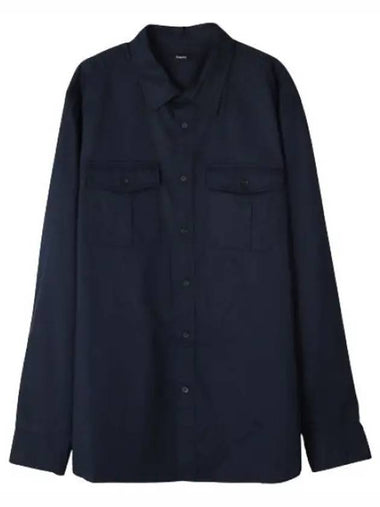 Pocket patch long sleeve shirt - THEORY - BALAAN 1