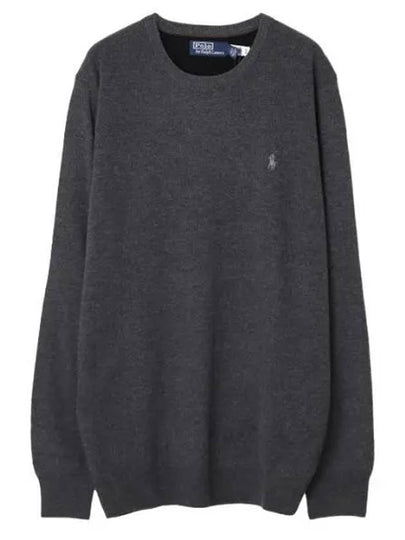 Logo Basic Pullover Knit Top Dark Grey - POLO RALPH LAUREN - BALAAN 2