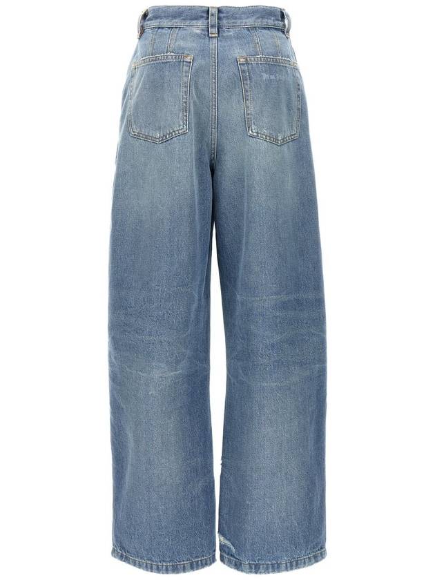 Denim Straight Pants PWYB027S24DEN0024040 Light Blue - PALM ANGELS - BALAAN 3