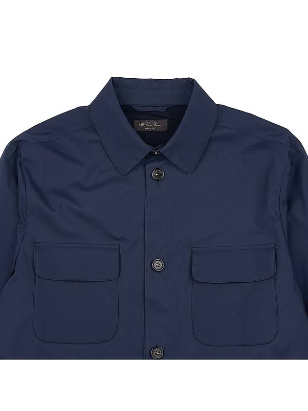 Windwish Overshirt Jacket Navy - LORO PIANA - BALAAN 4