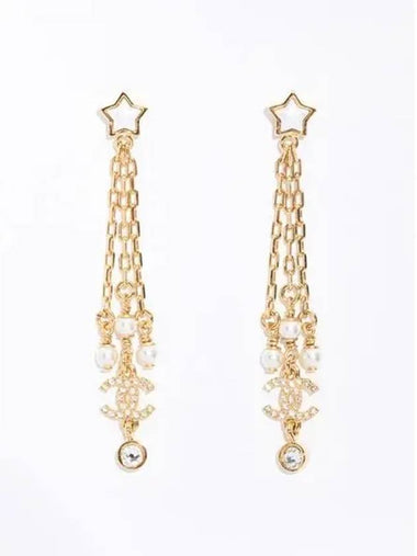 COMETE Comet Star CC Drop Earrings 270783 - CHANEL - BALAAN 1