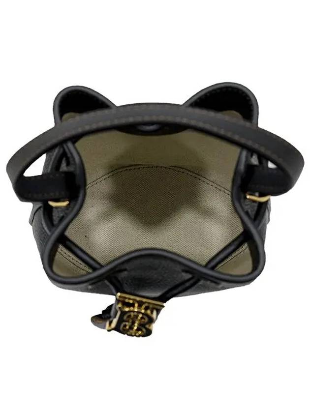 Mini Grainy Leather TB Bucket Bag Black - BURBERRY - BALAAN 8