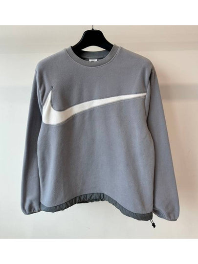 Logo Club Fleece Winterized Crew Neck Sweatshirt Grey - NIKE - BALAAN 2