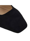 Women s Ade Suede Flat Shoes SZR BLACK WHITE - JIMMY CHOO - BALAAN 9