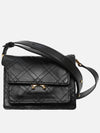 Women's Trunk Soft Mini Shoulder Bag Black - MARNI - BALAAN 4