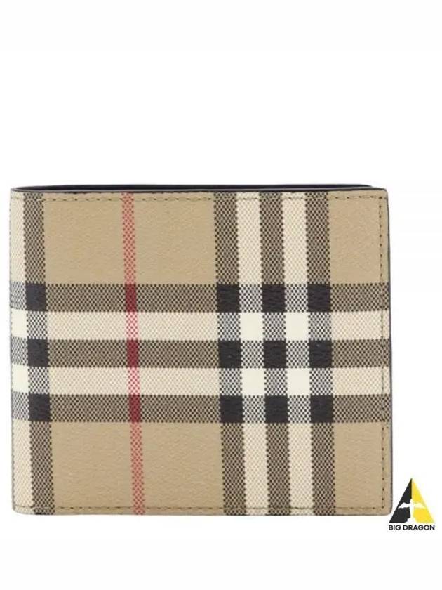 Check Half Wallet Beige - BURBERRY - BALAAN 2