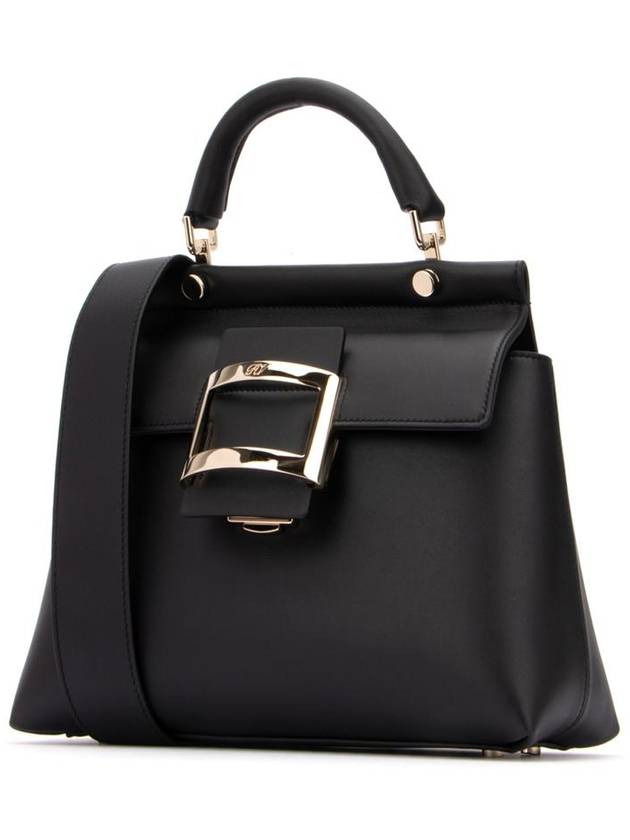 Viv Cabas Buckle Shoulder Bag Black - ROGER VIVIER - BALAAN 3