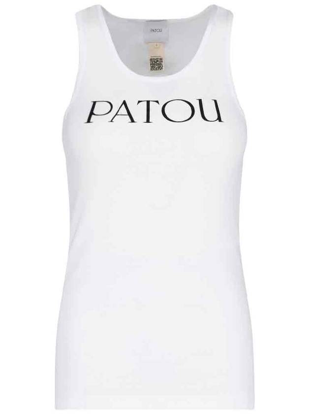 Women's Logo Print Sleeveless White - PATOU - BALAAN 2