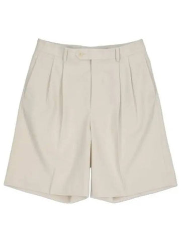 Light Max Gabardine Shorts Pants Ivory - AURALEE - BALAAN 1