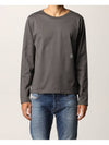 Shadow Project Logo Long Sleeve T-Shirt Charcoal - STONE ISLAND - BALAAN 4