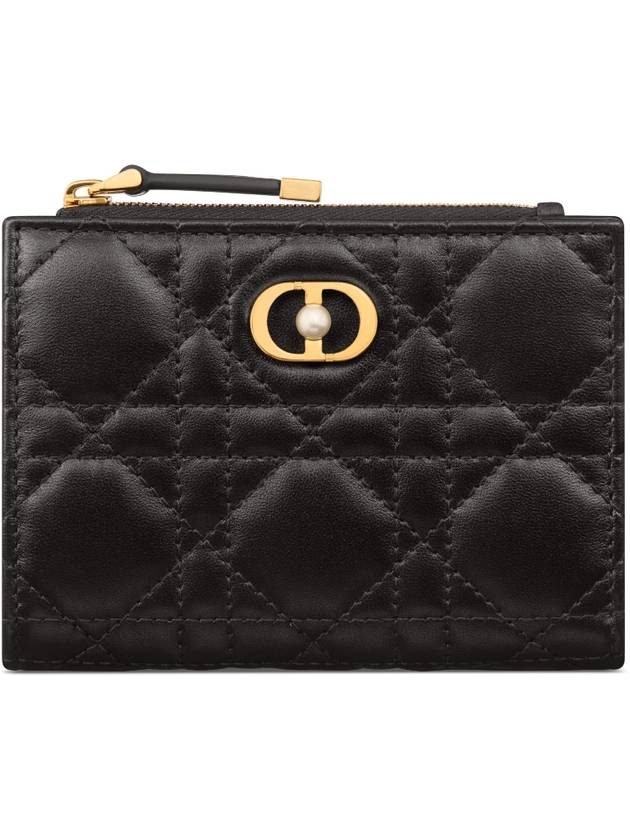 Jolie Dahlia Half Wallet Black - DIOR - BALAAN 1