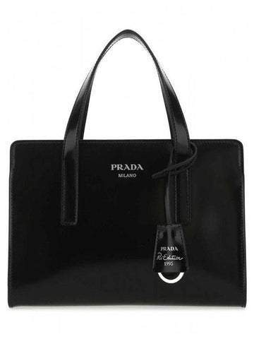 Re-Edition 1995 Brushed Leather Mini Handbag Black - PRADA - BALAAN.