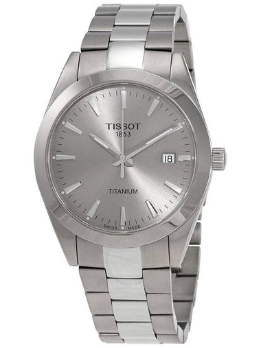 Tissot T-Classic Titanium Quartz Grey Dial Men's Watch T127.410.44.081.00 - TISSOT - BALAAN 1