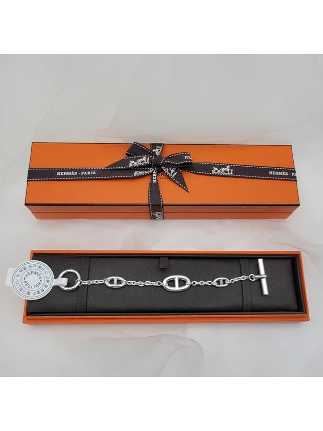 Blue Stone Bracelet Silver Chandal - HERMES - BALAAN 5