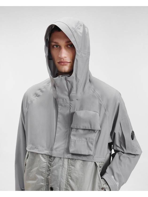 Goretex Infinium Lens Patch Parka Grey - CP COMPANY - BALAAN 8