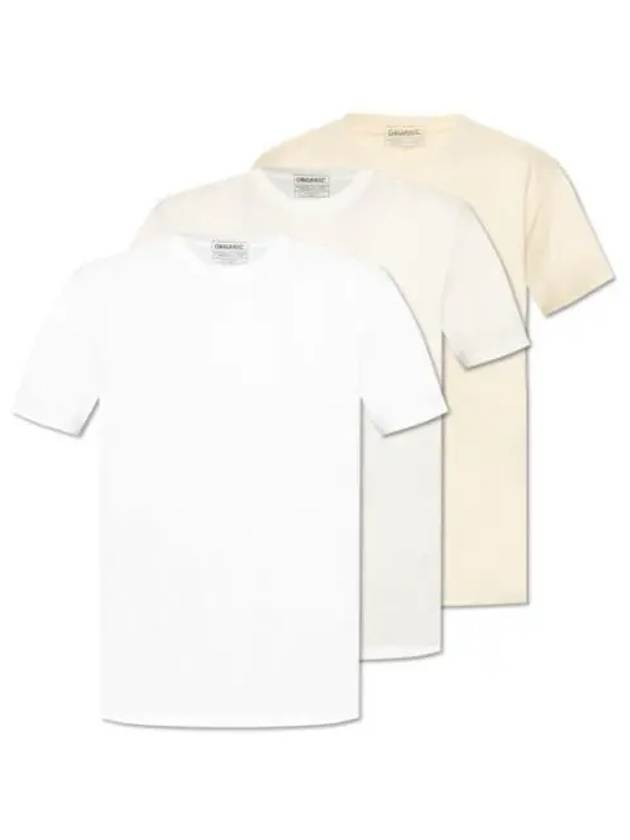 Men's Organic Jersey Short Sleeve T-Shirt 3 Pack Set - MAISON MARGIELA - BALAAN 2