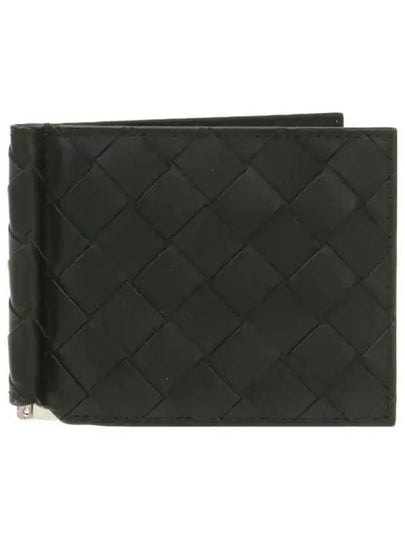 Intrecciato Money Clip Half Wallet Black - BOTTEGA VENETA - BALAAN 2