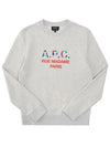 Color Block Logo Sweat Sweatshirt Ecru Ivory - A.P.C. - BALAAN 2