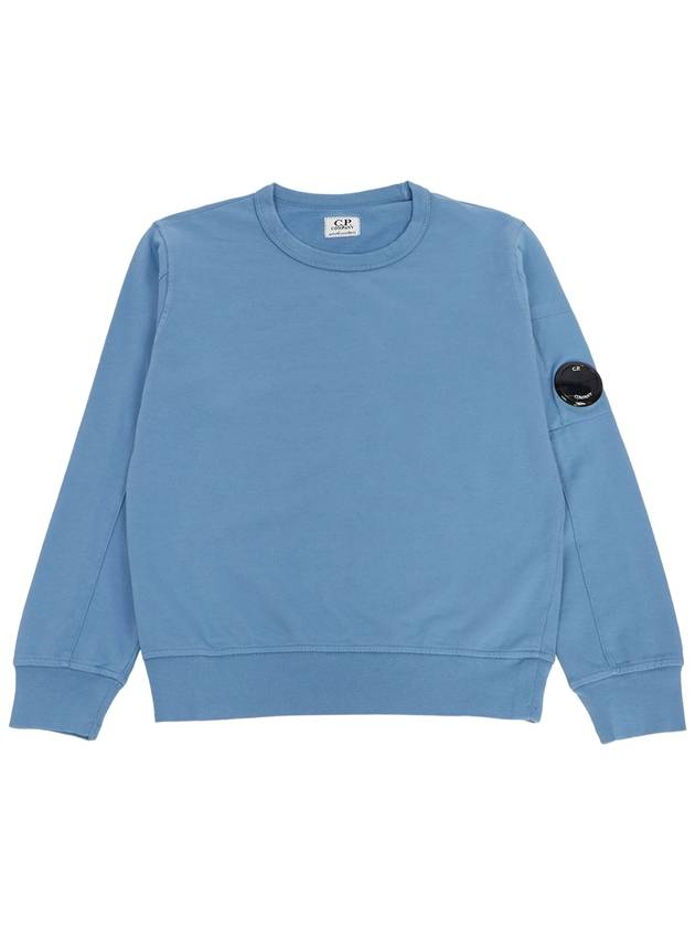 Kids Lens Patch Sweatshirt Blue - CP COMPANY - BALAAN 1