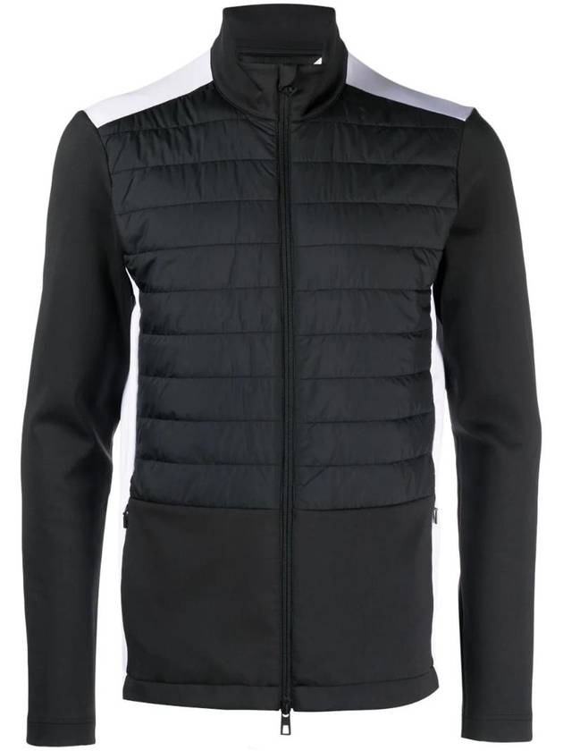 Delano Hybrid Mid Layer Padded Jacket Black White - J.LINDEBERG - BALAAN 1