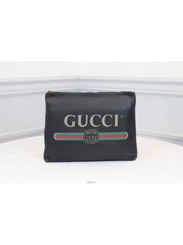 Daol Merchant Store Web Logo Clutch Black Condition A 500981 - GUCCI - BALAAN 2