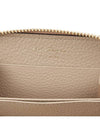 Women's Gancini Logo Zipper Card Wallet Beige - SALVATORE FERRAGAMO - BALAAN 9