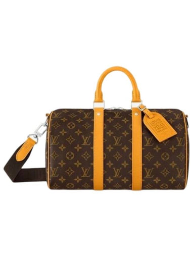 Keepall Bandouliere 35 Duffel Bag Brown Yellow - LOUIS VUITTON - BALAAN 1