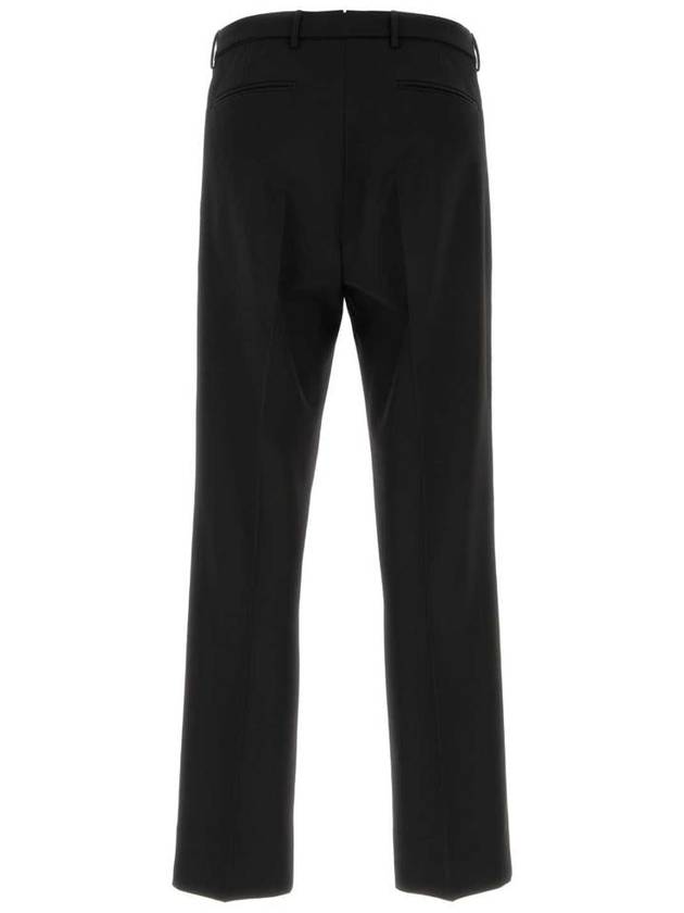 Wool Straight Pants Black - PRADA - BALAAN 3