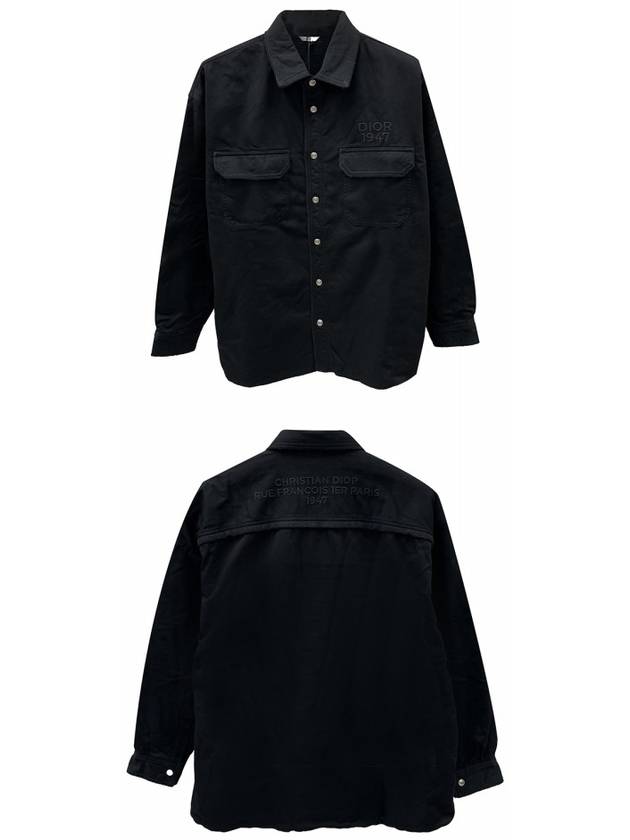 Overshirt Cotton Jacket Black - DIOR - BALAAN 5