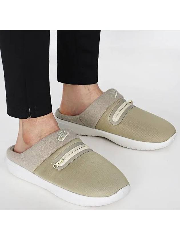 Burrow Slippers Khaki Beige - NIKE - BALAAN.