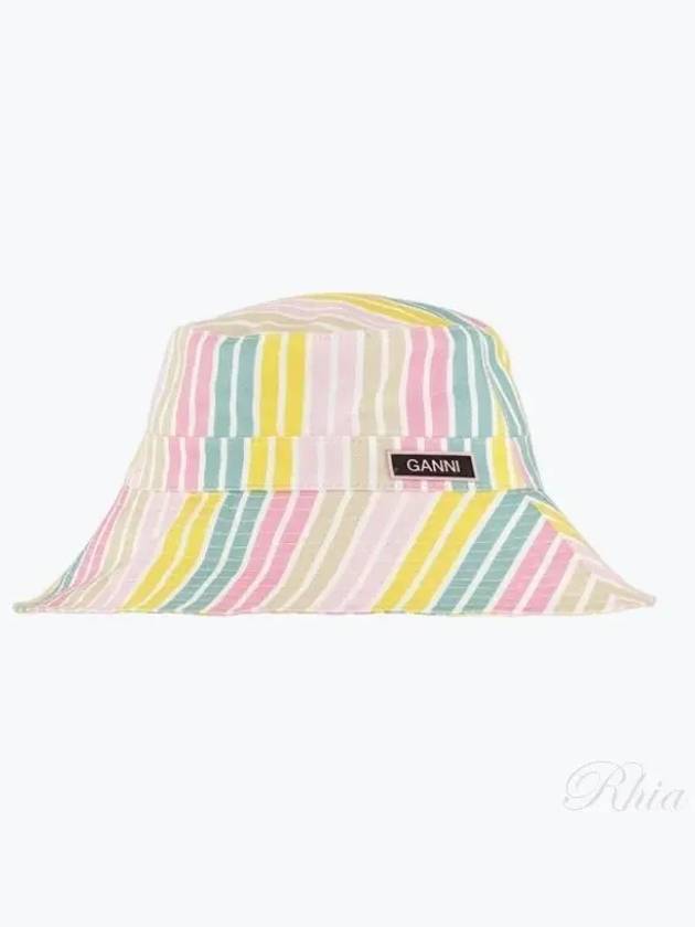 Striped Bucket Hat - GANNI - BALAAN 2